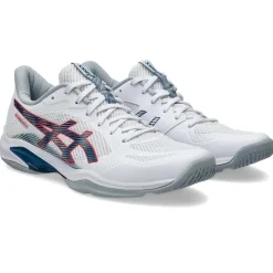 Asics Håndboldsko|Badmintonsko-Blade FF 2 Indendørssko Herre White / Mako Blue