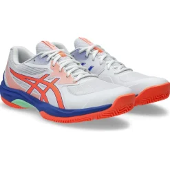 Asics Padelsko|Indendørssko-Game FF Padel Indendørssko Herre  White / Vivid Coral