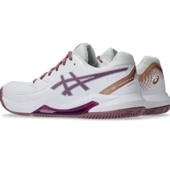 Asics Padelsko|Indendørssko-Gel-Dedicate 8 Padel Indendørssko Dame  White / Dark Ube