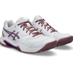 Asics Padelsko|Indendørssko-Gel-Dedicate 8 Padel Indendørssko Dame  White / Dark Ube