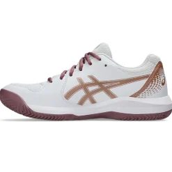 Asics Padelsko|Indendørssko-Gel-Dedicate 8 Padel Indendørssko Dame  White / Dark Ube