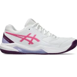 Asics Padelsko|Indendørssko-Gel-Dedicate 8 Padel Indendørssko Dame  White / Dragon Fruit