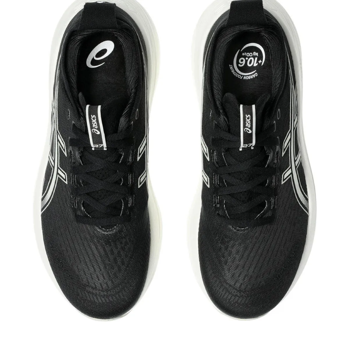 Asics Løbesko|Løbesko-Gel-Nimbus 27 Løbesko Dame Black / Lake Grey