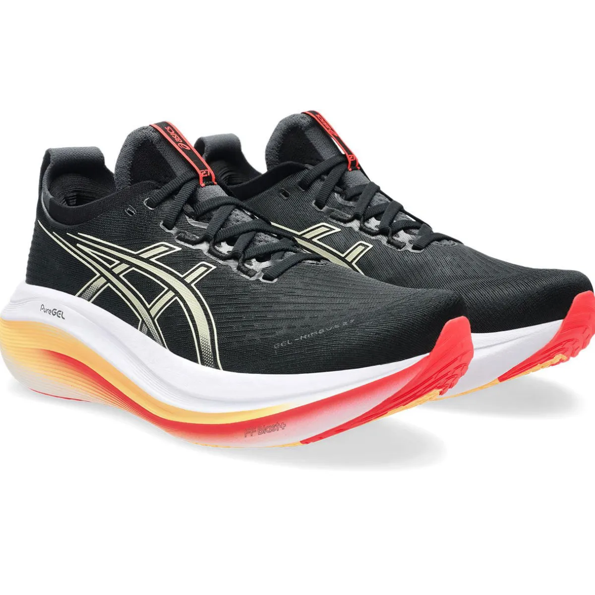 Asics Løbesko|Løbesko-Gel-Nimbus 27 Løbesko Herre Black / Khaki
