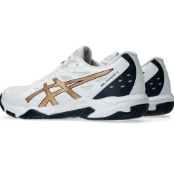 Asics Håndboldsko|Padelsko-Gel-Rocket 11 Indendørssko Herre White / Pure Gold
