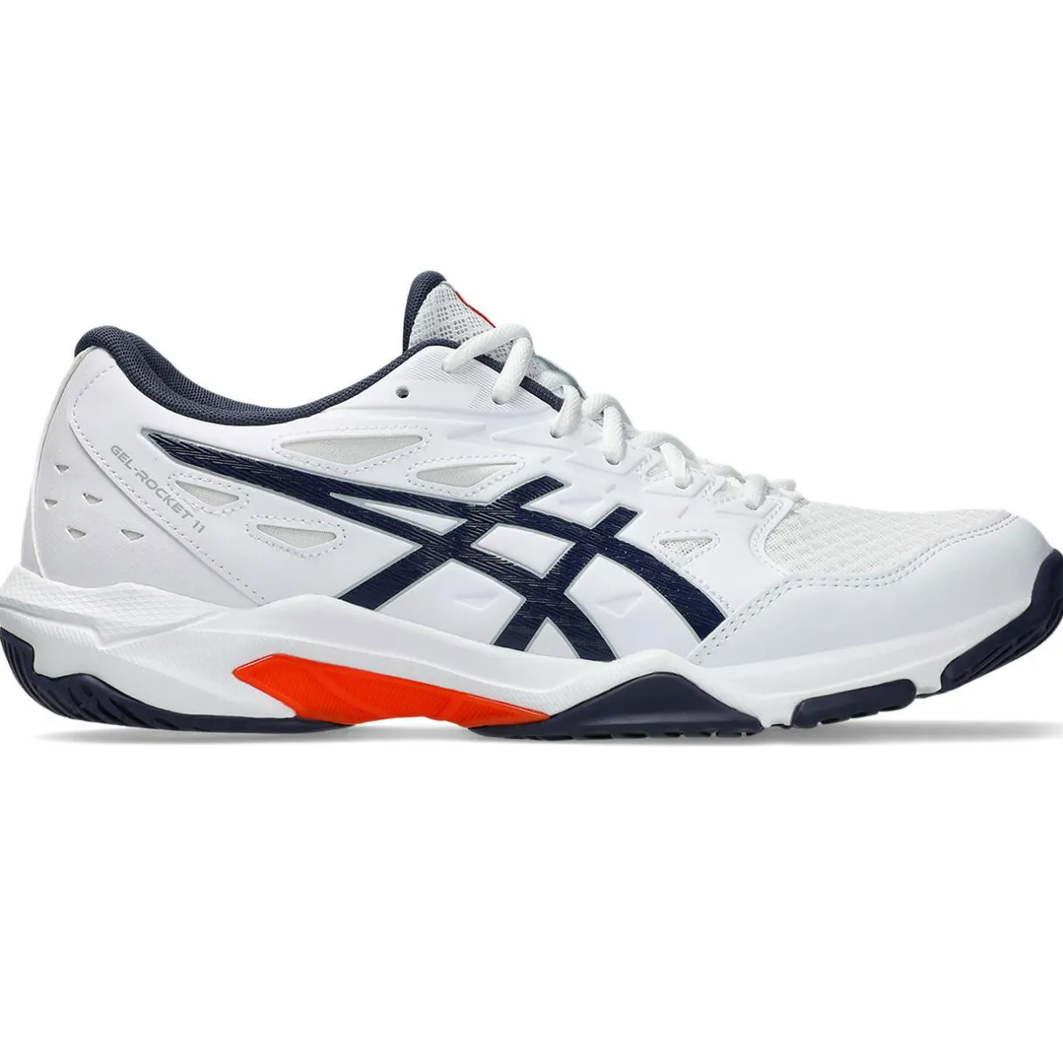 Asics Håndboldsko|Padelsko-Gel-Rocket 11 Indendørssko Herre White / Indigo Fog