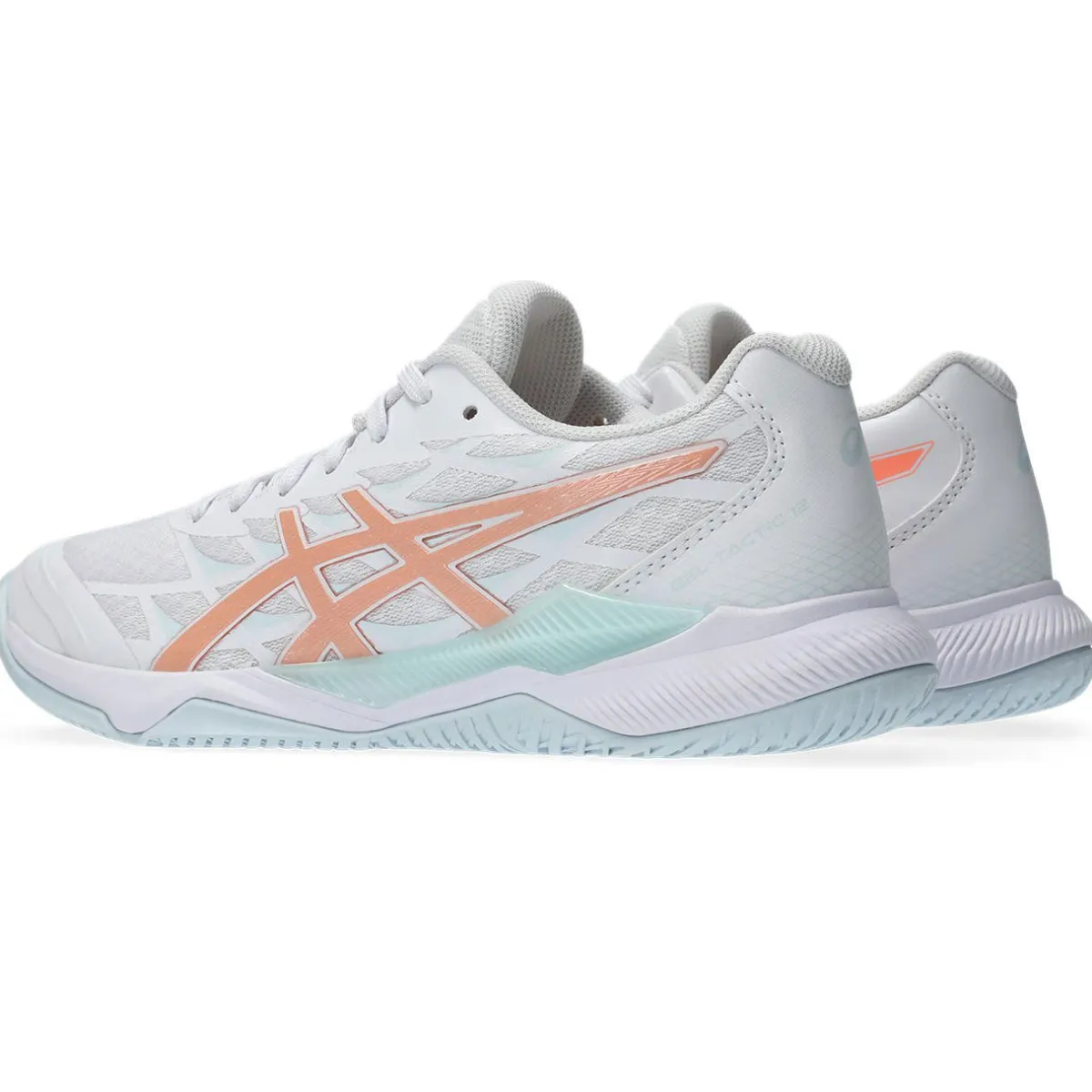 Asics Håndboldsko|Indendørssko-Gel-Tactic 12 Håndboldsko Dame White / Bright Sunstone
