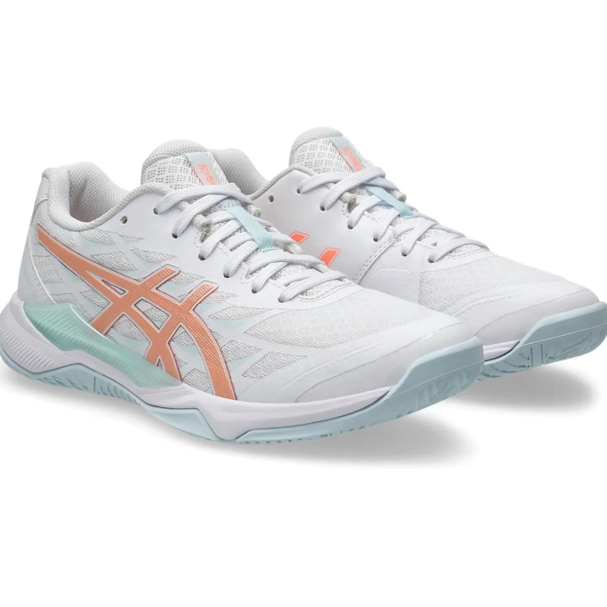 Asics Håndboldsko|Indendørssko-Gel-Tactic 12 Håndboldsko Dame White / Bright Sunstone