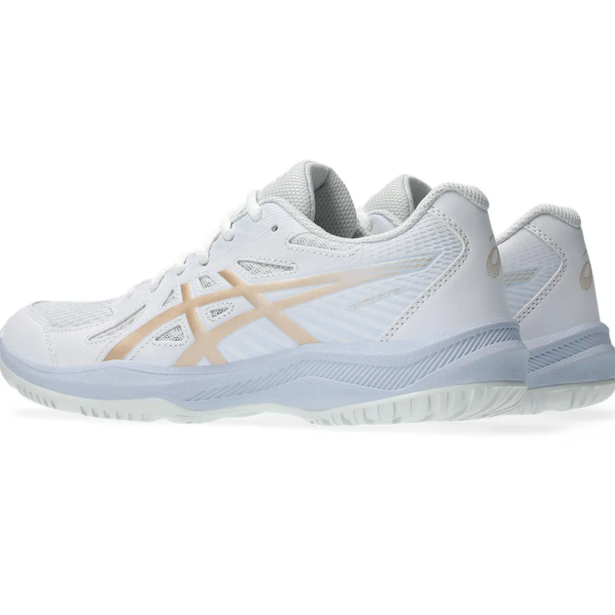 Asics Håndboldsko|Badmintonsko-Upcourt 6 Indendørssko Dame White / Champagne