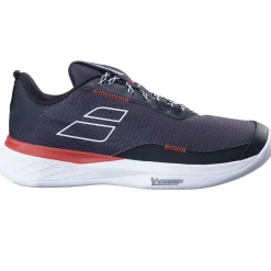 Babolat Tennissko|Indendørssko-SFX EVO Clay Tennissko Herre Black / Fiesta Red