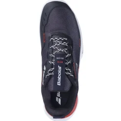 Babolat Tennissko|Indendørssko-SFX EVO Clay Tennissko Herre  Black / Fiesta Red