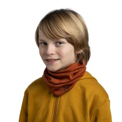 Buff Vintertøj|Vintertøj-Merino Lightweight Junior Halsedisse Børn  Solid Cinnamon