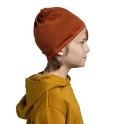 Buff Vintertøj|Vintertøj-Merino Lightweight Junior Halsedisse Børn  Solid Cinnamon
