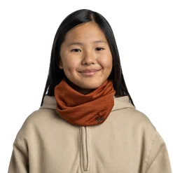 Buff Vintertøj|Vintertøj-Merino Lightweight Junior Halsedisse Børn  Solid Cinnamon