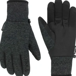 Bula Vintertøj|Vintertøj-Calm Strikhandsker Herre, Sort