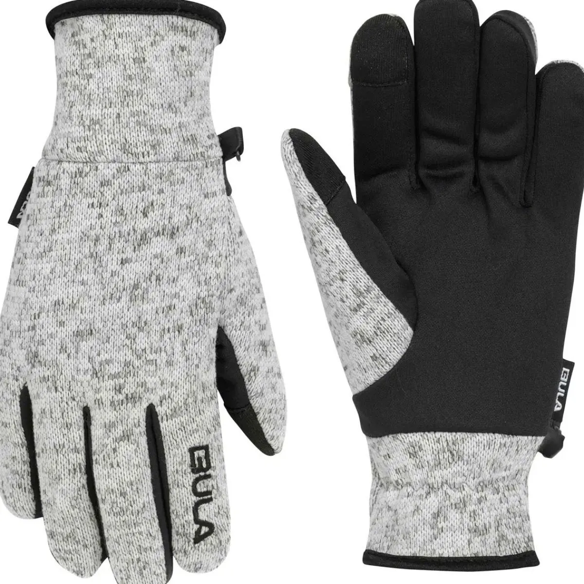Bula Vintertøj|Vintertøj-Calm Strikhandsker Herre, Grå