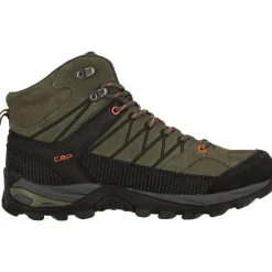 CMP Fodtøj|Vandrestøvler-Rigel Mid Trekking Herrestøvler, grøn 55ES Olive / Flame
