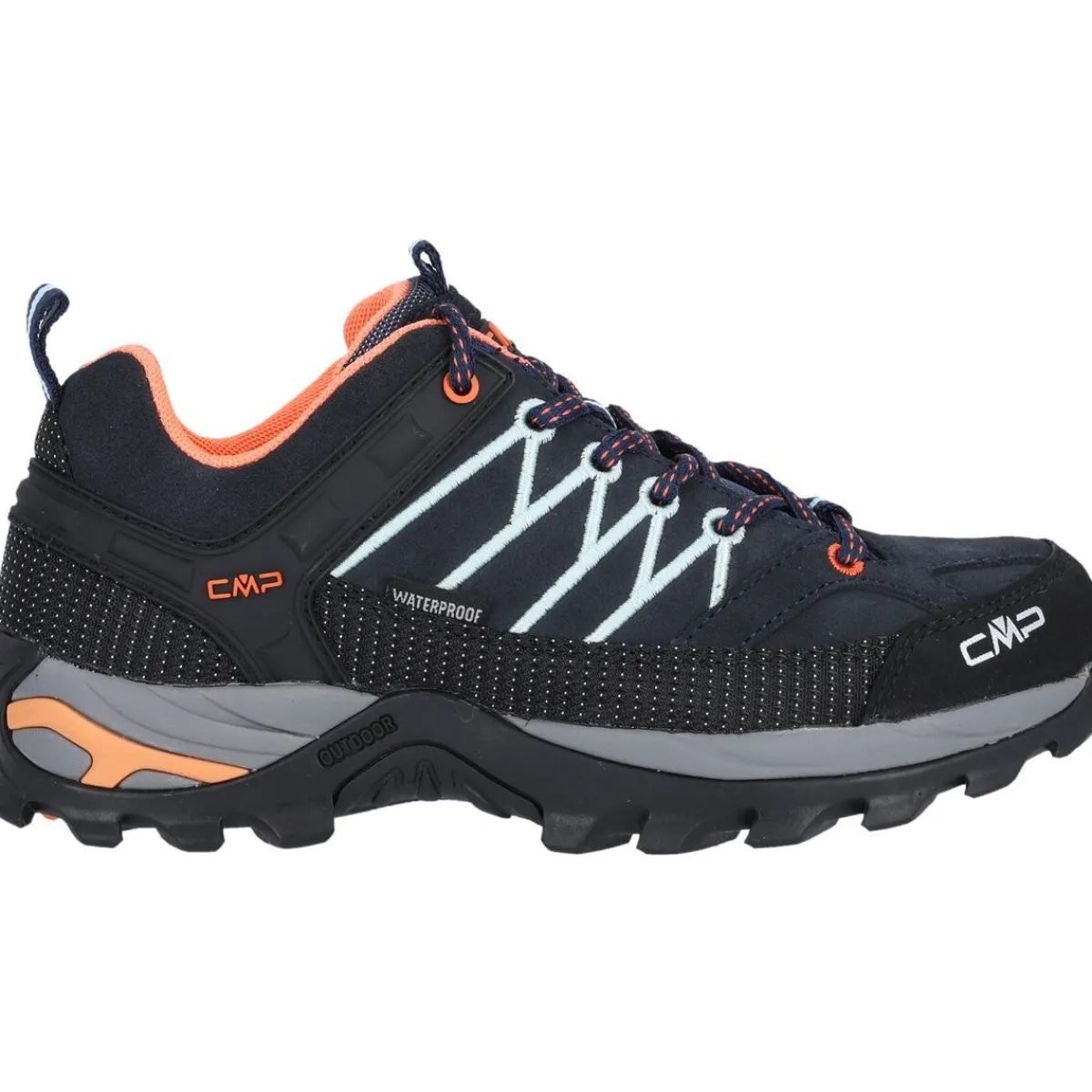 CMP Vinterfodtøj|Fodtøj-Rigel Vandtæt Vandresko Dame 92AD B.Blue / Giada / Peach