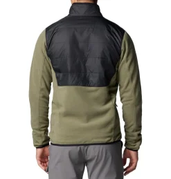 Columbia Beklædning|Outdoortøj-Basin Butte™ II Hybrid Fleecejakke Herre Stone Green / Black