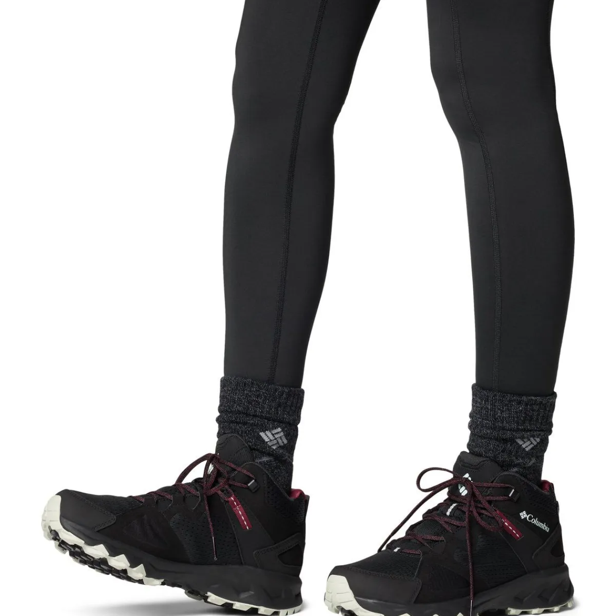 Columbia Vinterfodtøj|Vinterfodtøj-Peakfreak™ Hera Mid Outdry™ Vandrestøvle Dame Black / Deep Madeira