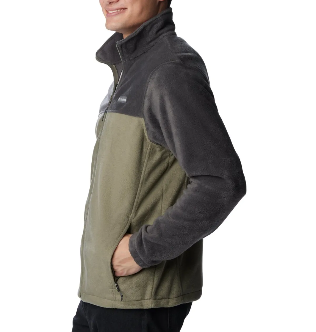 Columbia Beklædning|Outdoortøj-Steens Mountain Full Zip 2.0 Fleecejakke Herre Shark / Stone Green