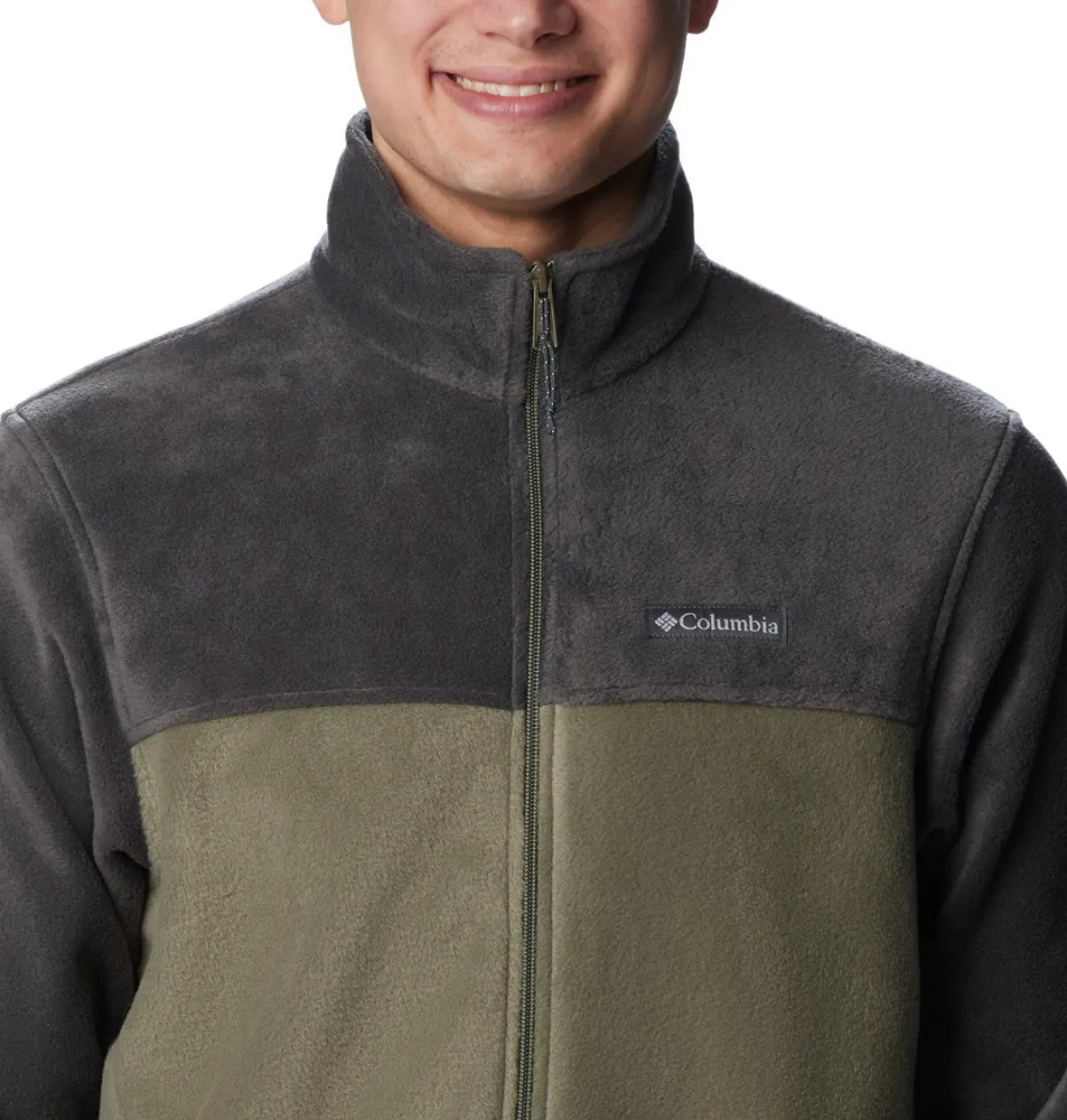 Columbia Beklædning|Outdoortøj-Steens Mountain Full Zip 2.0 Fleecejakke Herre Shark / Stone Green