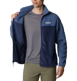 Columbia Beklædning|Outdoortøj-Steens Mountain Full Zip 2.0 Fleecejakke Herre Dark Mountain / Collegiate Navy