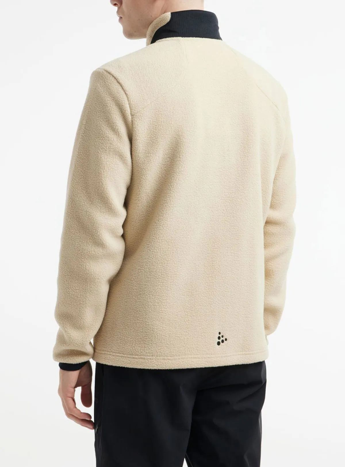 Craft Outdoortøj|Beklædning-Adv Explore Pile Fleecejakke Herre Ecru / Black