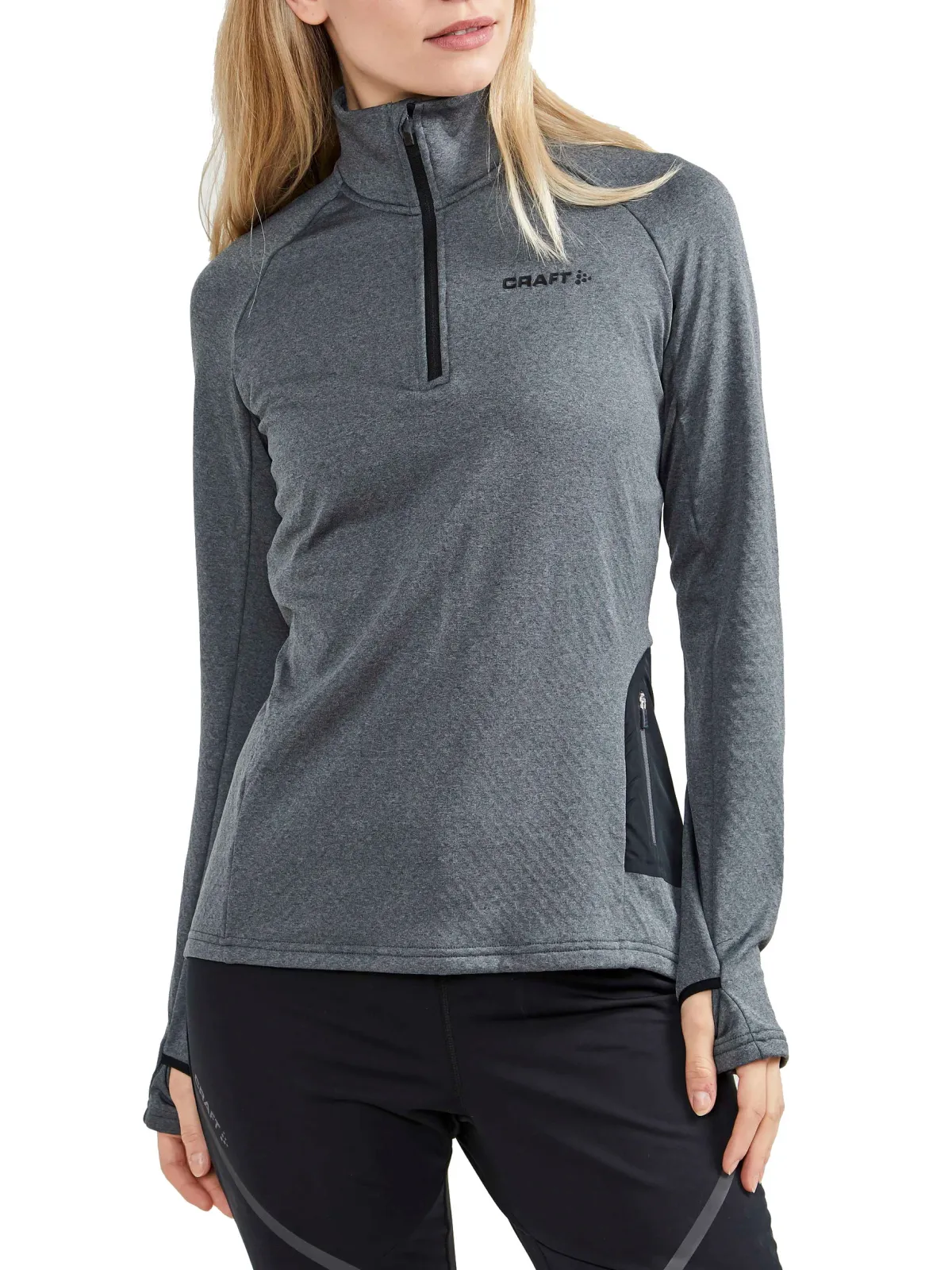 Craft Løbetøj|Skitøj-Core Trim Thermal Midlayer Dame, grå