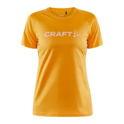 Craft Løbetøj|Løbetøj-Core Unify Logo T-shirt Dame, varm gul