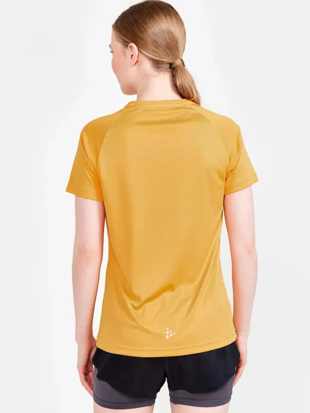 Craft Løbetøj|Løbetøj-Core Unify Logo T-shirt Dame, varm gul