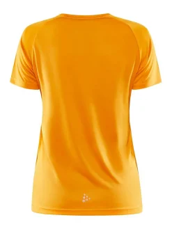 Craft Løbetøj|Løbetøj-Core Unify Logo T-shirt Dame, varm gul