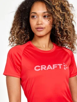 Craft Løbetøj|Løbetøj-Core Unify Logo T-shirt Dame