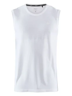 Craft Træningstøj|Løbetøj-Fuseknit Light Singlet Herre, hvid