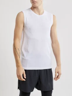Craft Træningstøj|Løbetøj-Fuseknit Light Singlet Herre, hvid