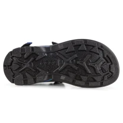 Ecco Sandaler-Biom Raft Børnesandal  Black / Blue Sporty sandal i et smart design fra Ecco. Ecco Biom Raft sandal er lavet så den er utrolig let, og giver rigtig god støtte med dens ydersål lavet af PU. Der er tre velcro remme i sandalen, så man tilpasse den lige efter fodens form. En sandal med mange gode detaljer, bl.a.:- Tre justerbar velcro remme - Lavet af letvægts materialer - Ikke noget læder, så man kan gå på stranden med den- Natural Biom Motion teknologi anvendt- Ydersål i slidstærkt materiale Detaljer