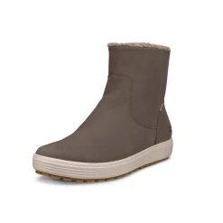 Ecco Vinterfodtøj|Vinterfodtøj-Soft 7 Tred Vandtæt Damestøvle  Dark Clay