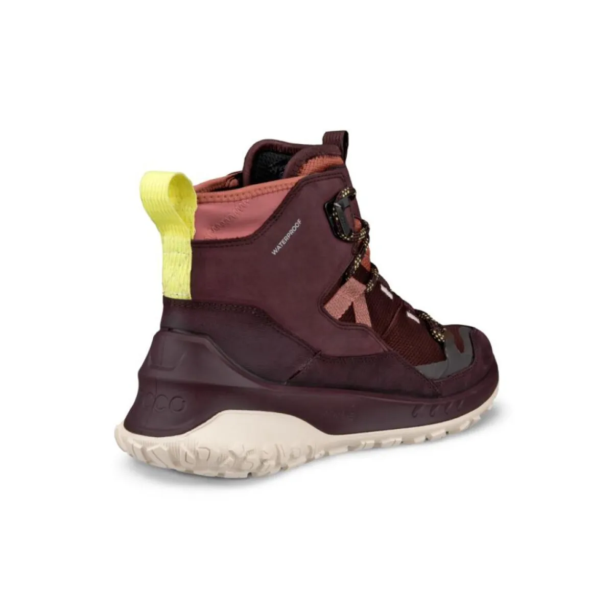 Ecco Fodtøj|Vandrestøvler-ULT-TRN Mid Waterproof Damestøvle Fig / Fig / Petal