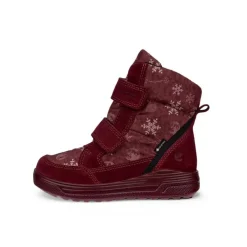 Ecco Vinterfodtøj|Vinterstøvler-Urban Snowboarder Gore-Tex Vinterstøvler Børn Dark Ruby / Snowflake Print