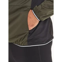 Endurance Løbetøj|Løbetøj-Diker 4-Way Stretch Løbejakke Herre, grøn