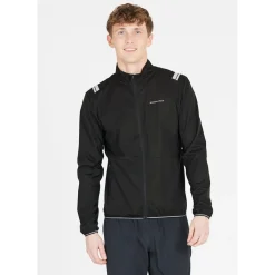 Endurance Løbetøj|Løbetøj-Diker 4-Way Stretch Løbejakke Herre, sort