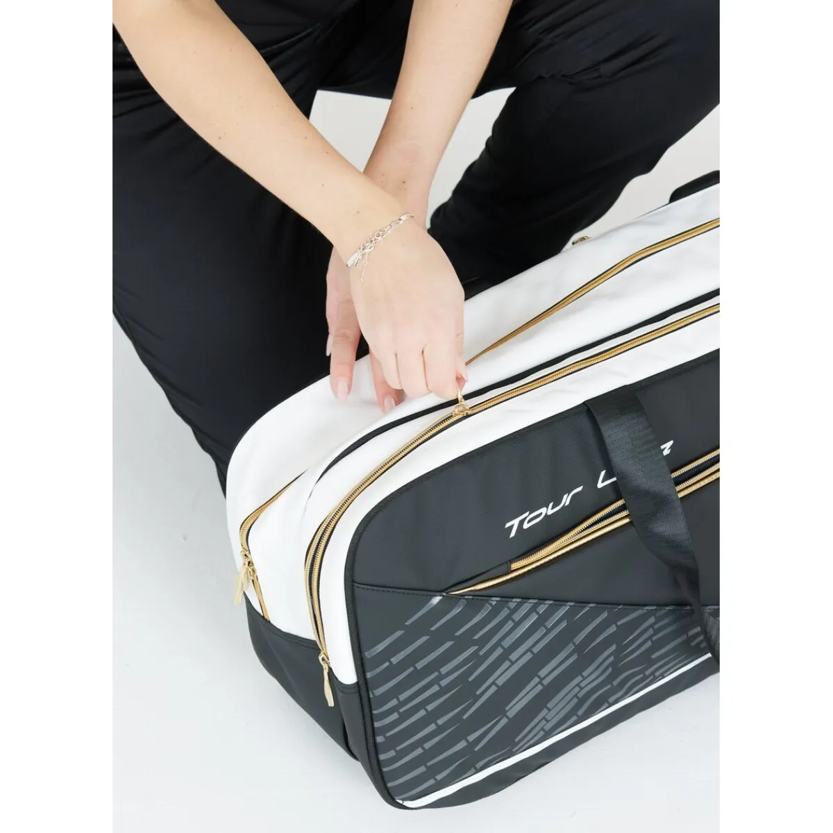 FZ Forza Badmintonudstyr-Tour Line Square Badmintontaske 0145 Black / White