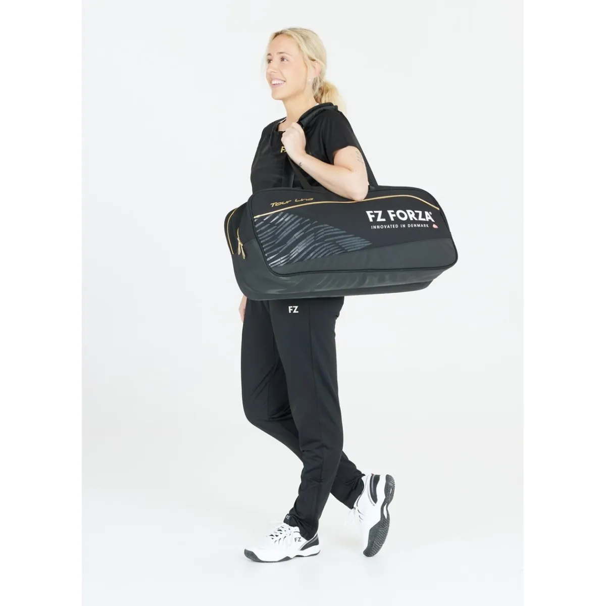 FZ Forza Badmintonudstyr-Tour Line Square Badmintontaske 2031 Black / Gold