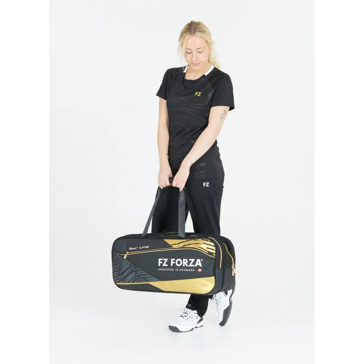 FZ Forza Badmintonudstyr-Tour Line Square Badmintontaske 2031 Black / Gold