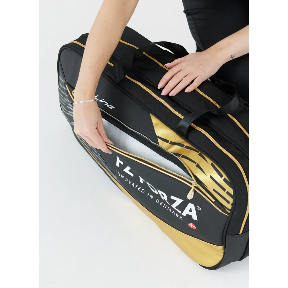 FZ Forza Badmintonudstyr-Tour Line Square Badmintontaske 2031 Black / Gold