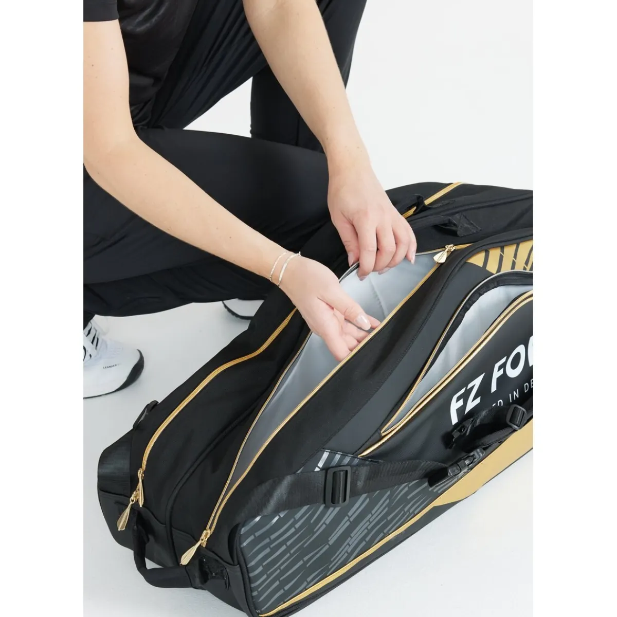 FZ Forza Badmintonudstyr-Tour Line x6 Badmintontaske 2031 Black / Gold