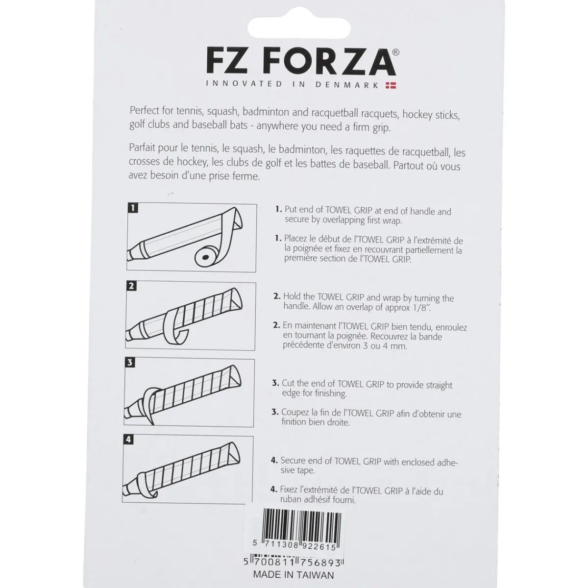 FZ Forza Padeludstyr|Tennisudstyr-Towel Grip 2-pak