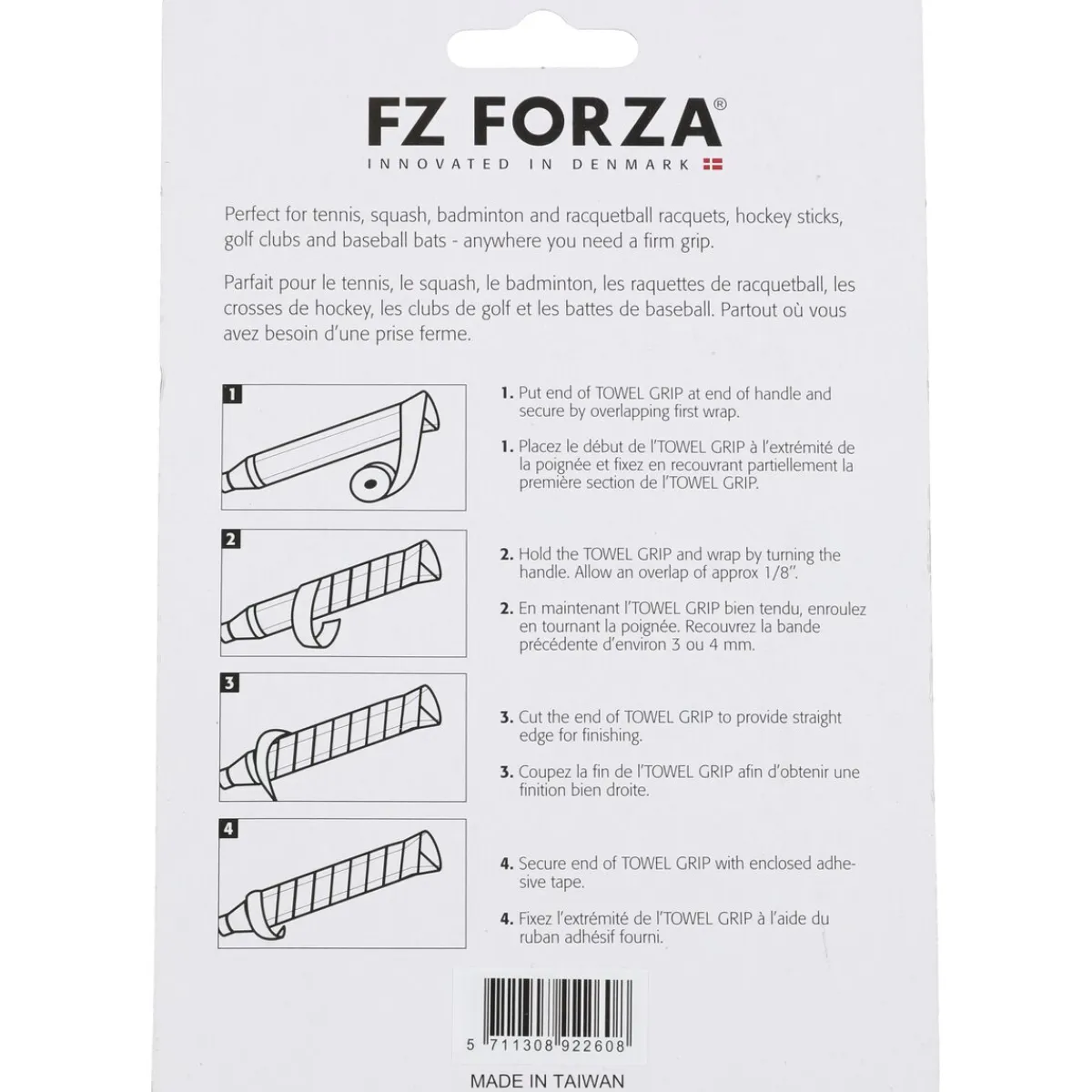 FZ Forza Padeludstyr|Tennisudstyr-Towel Grip 2pcs. card