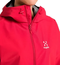 Haglöfs Regntøj|Regntøj-Haglófs Betula GTX Regnjakke Dame, scarlet red Scarlet Red