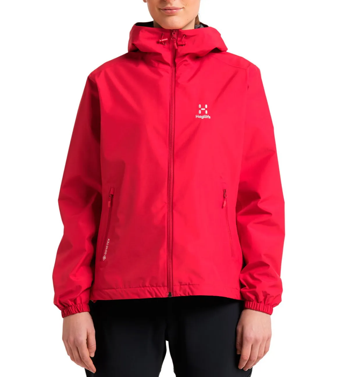 Haglöfs Regntøj|Regntøj-Haglófs Betula GTX Regnjakke Dame, scarlet red Scarlet Red
